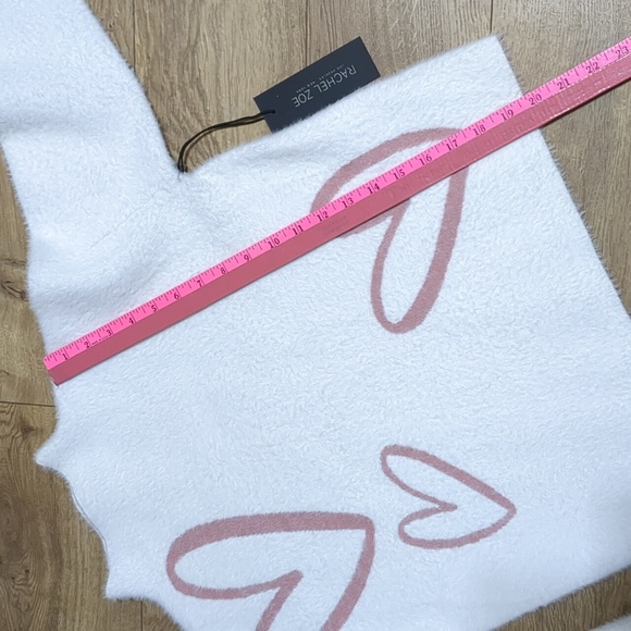 Rachel Zoe high neck womens White /Pink sweater Size XS NWT - Picture 4 of 8